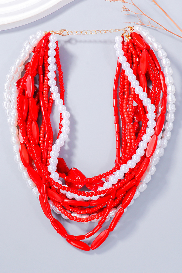 Personalized Handmade Beaded Collarbone Necklace-consonak