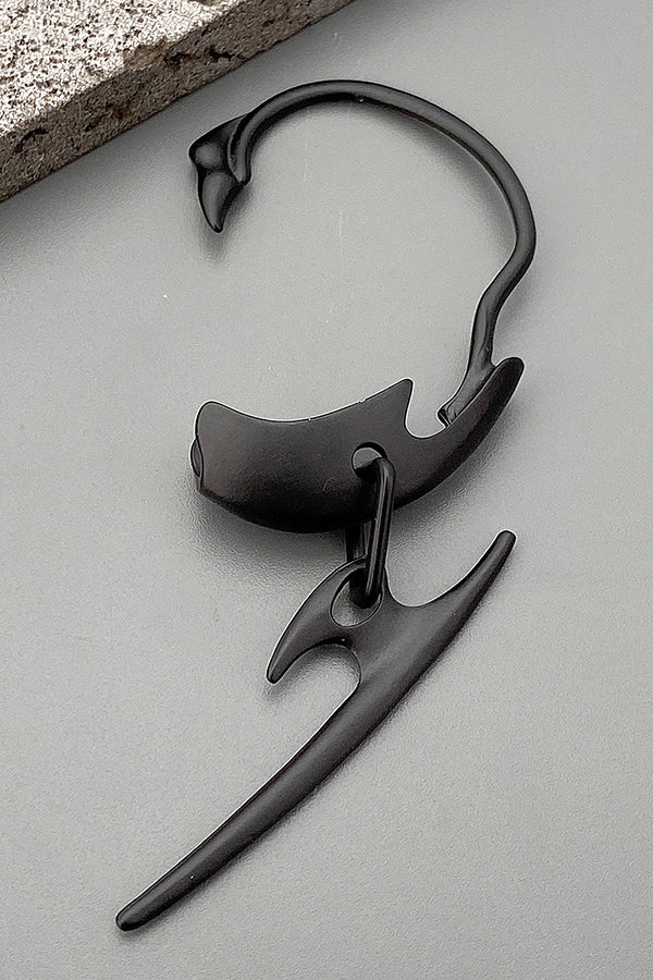 Thorn Spine Skeleton Mechanical Wind Earhook-consonak