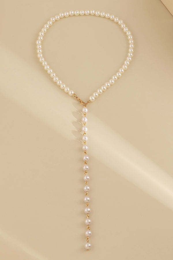 Vintage Beaded Chain Tassel Necklace-consonak