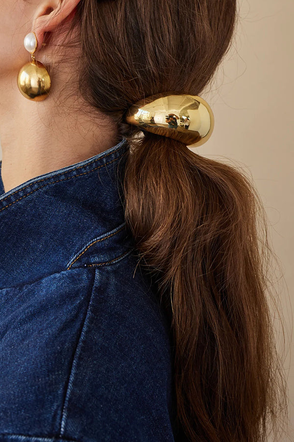 Simple U-shaped Alloy Elegant Hair Rope-consonak