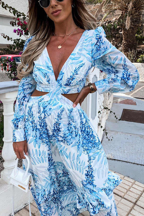 Oceans of Love Cutout Maxi Dress | Consonak