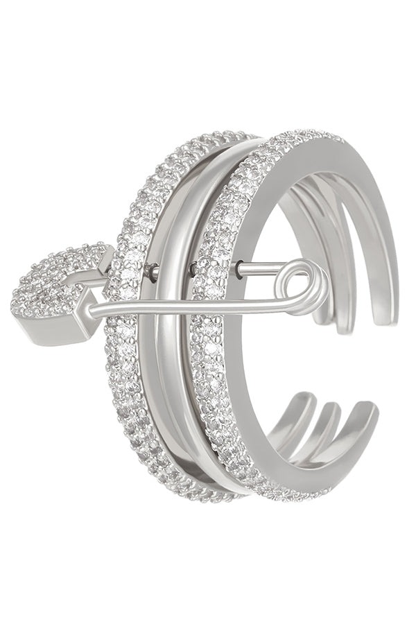 Fashionable Three-color Ring with Detachable Needle Ring-consonak