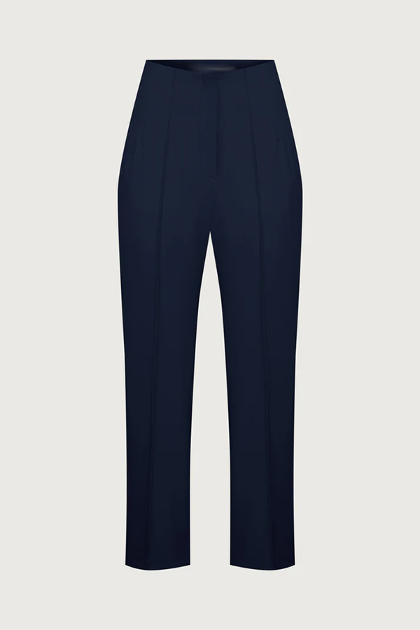 Exquisite and Fashionable High Waist Pocketed Straight Leg Pencil Pants | Consonak