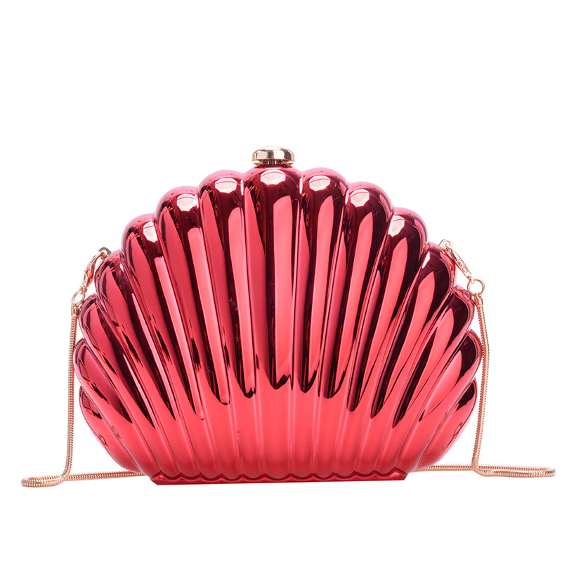 Fashionable and Elegant Chain Lock Shell Bag-consonak
