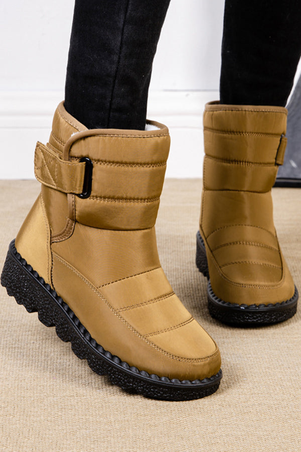 Warm Round Toe Thick-soled Casual Snow Boots-consonak