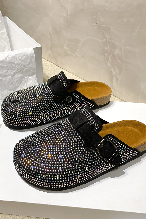 Summer Fashion Rhinestone Buckle Sandals-consonak