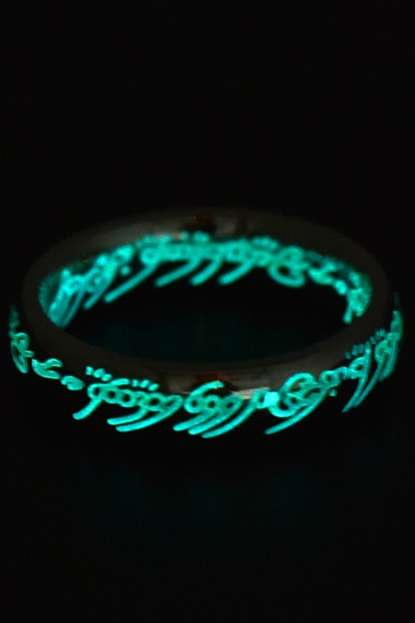 Personalized Stainless Steel Luminous Ring-consonak