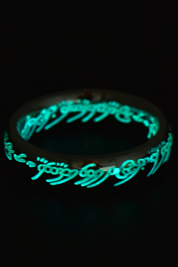 Personalized Stainless Steel Luminous Ring-consonak
