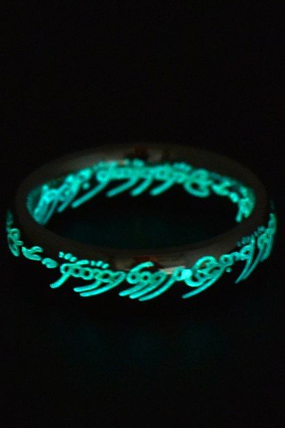 Personalized Stainless Steel Luminous Ring-consonak