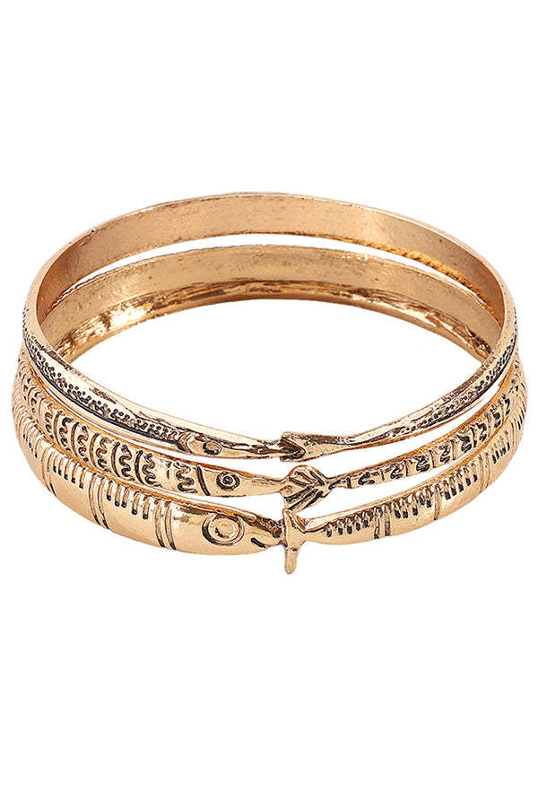Retro Style Multi-layered Fish Shape Bracelet-consonak