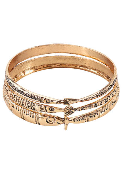 Retro Style Multi-layered Fish Shape Bracelet-consonak