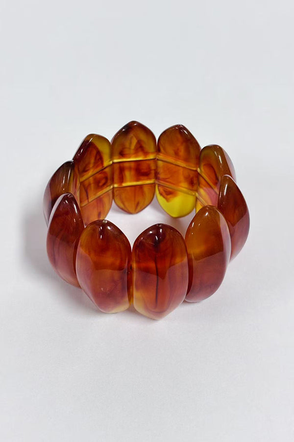 Fashionable Acrylic Oval Elastic Bracelet | Consonak