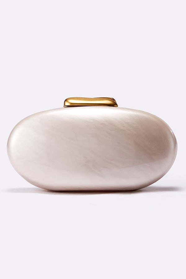 Simple Acrylic Oval Clutch-consonak