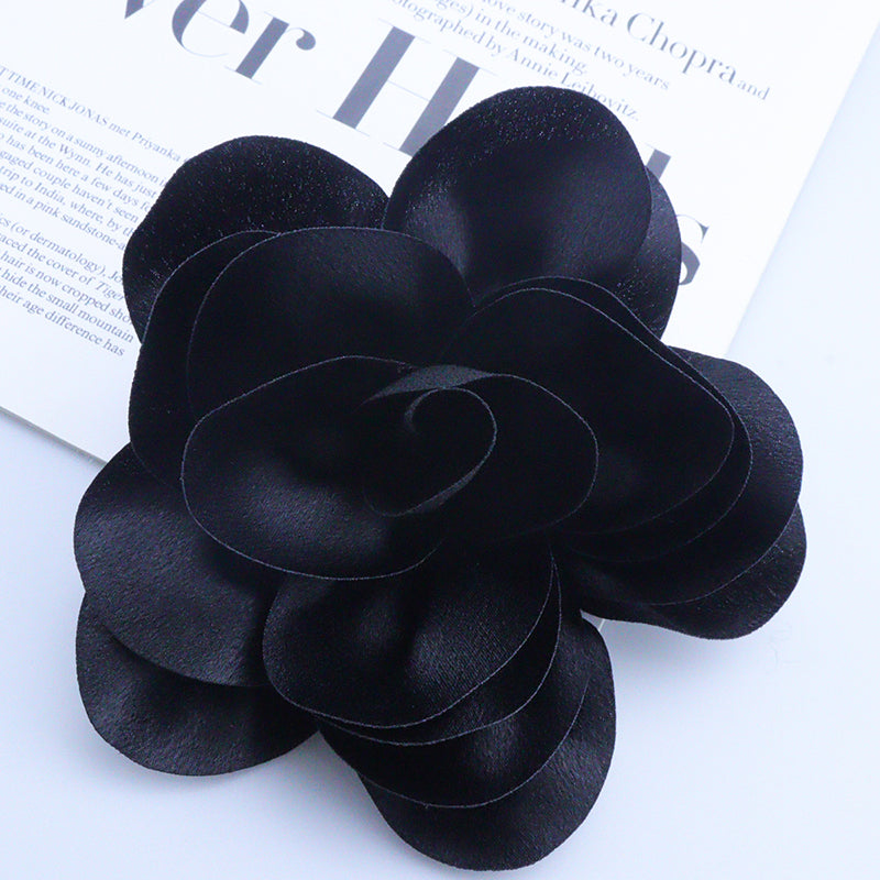 Satin Fabric Flower All-match Brooch-consonak