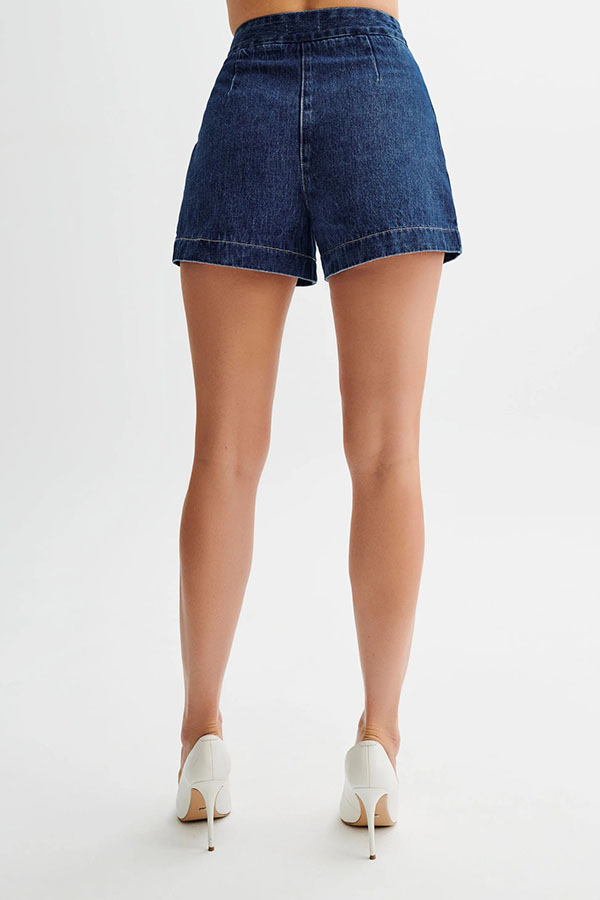 Abel Denim High Waist Relaxed Fit Shorts-consonak