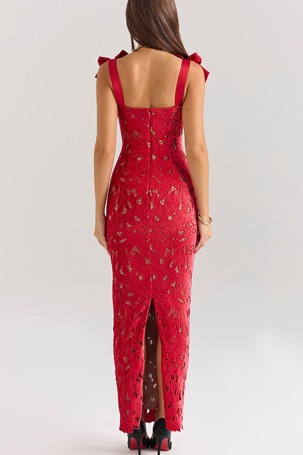 Consonak women's backless slim fit floral long dress
