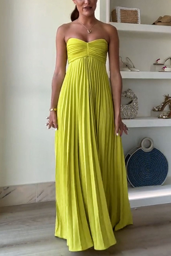 Exquisite Princess Pleated Off Shoulder with Scarf Party Maxi Dress | Consonak