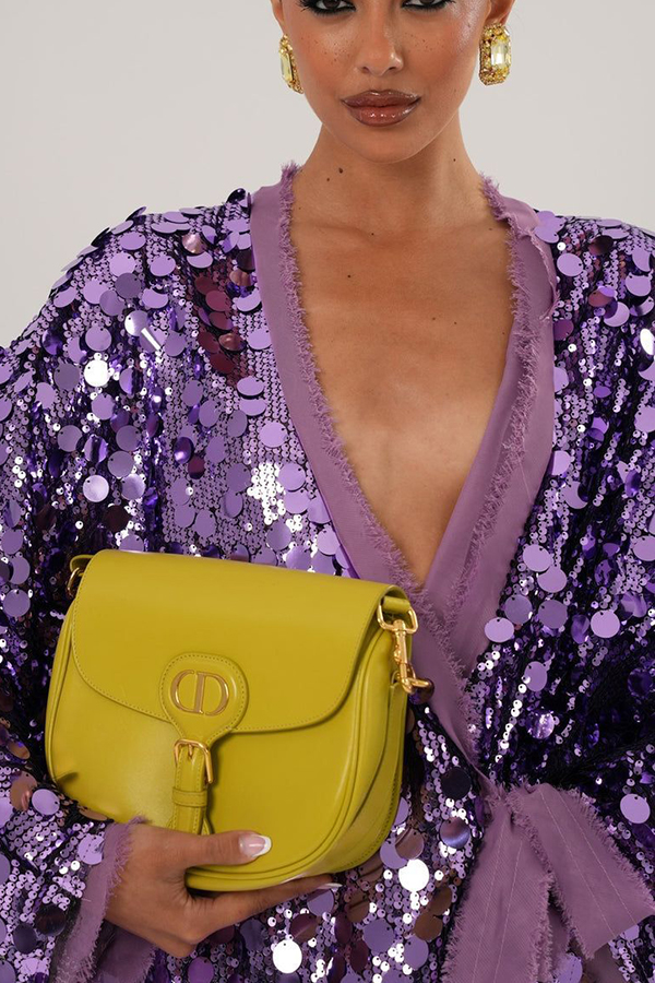 Fashion Sequined Long-sleeved V-neck Loose Lace-up Cardigan-consonak