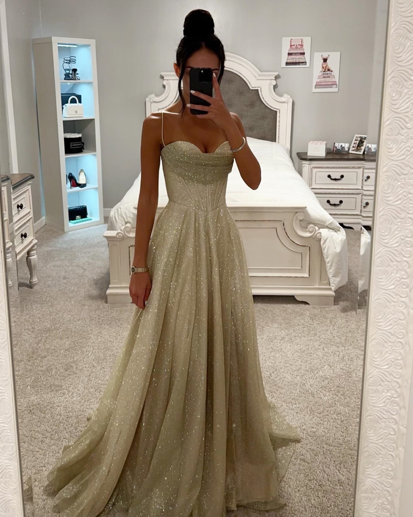 Ladies' new hot stamping camisole dress with a large swing for casual and fashionable parties-consonak