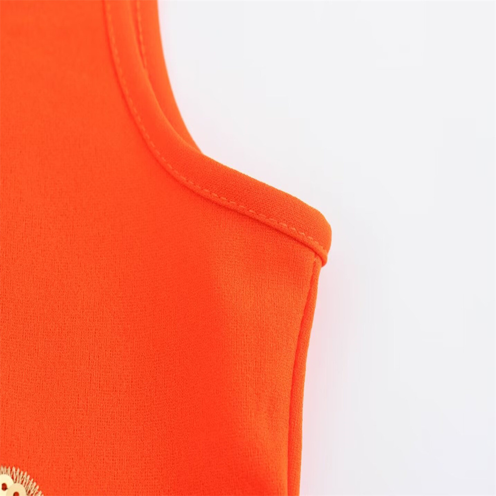 Beachside Dreams Starfish Sequin Wave Hem Stretch Tank Mini Dress-consonak