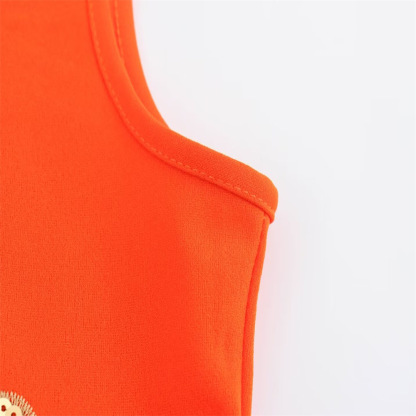 Beachside Dreams Starfish Sequin Wave Hem Stretch Tank Mini Dress-consonak