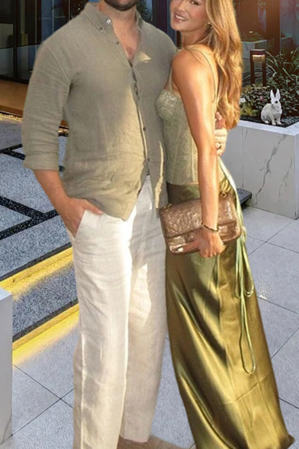 In A Fairytale Lace Satin Mid Rise Drape Maxi Skirt-consonak