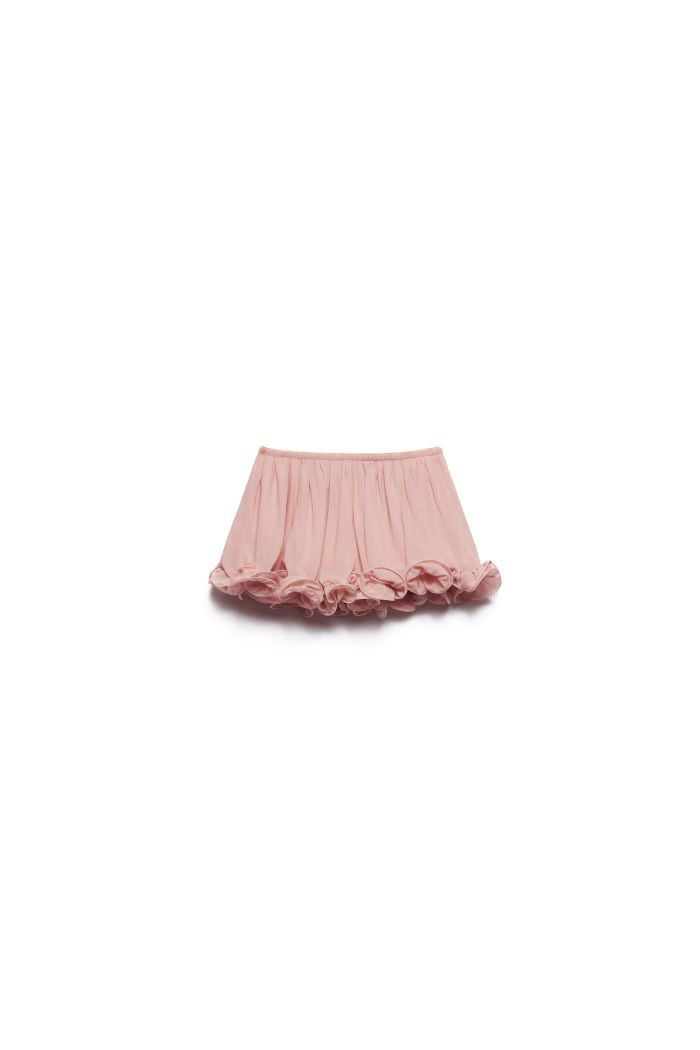 Romantic Drama Chiffon Wavy Ruffles Elastic Waist Loose Shorts-consonak
