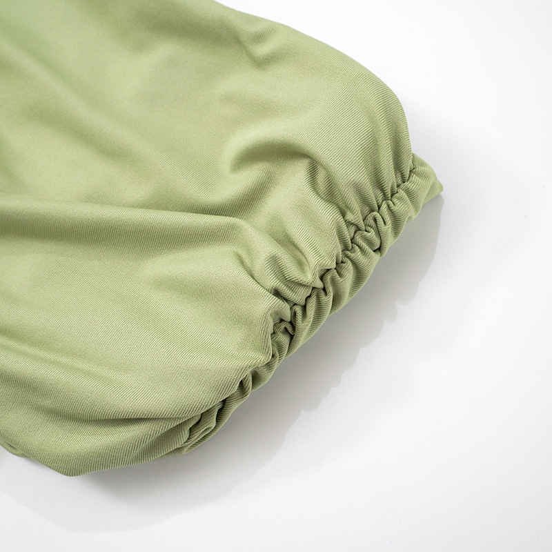 Women's Spring/Summer New Solid Color Off Shoulder Splicing Lace Extra Long Slimming Dress-consonak