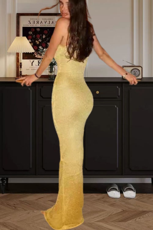 consonak U Neck Sleeveless Sequin Bodycon Maxi Dress-consonak