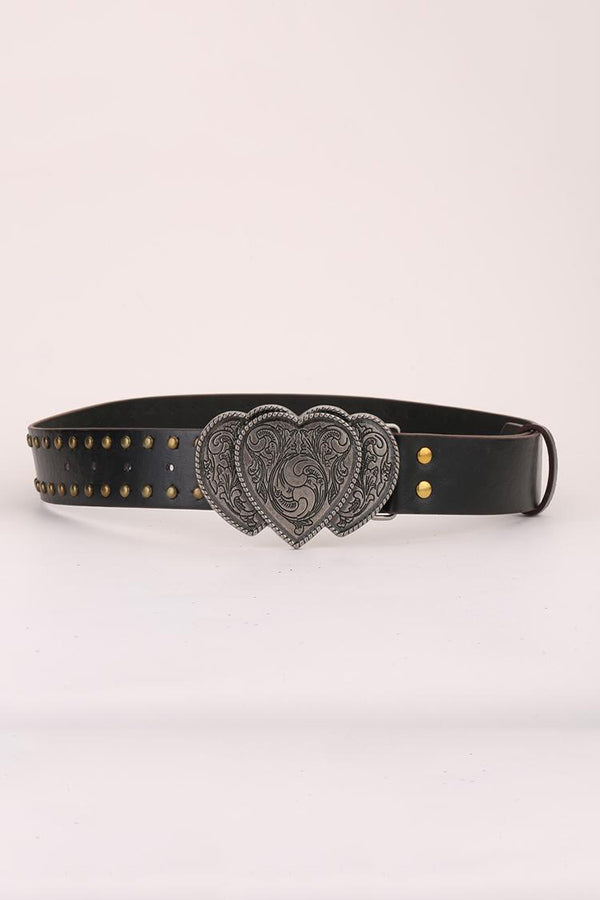 Personalized Rivet Pu Leather Fashion Belt-consonak