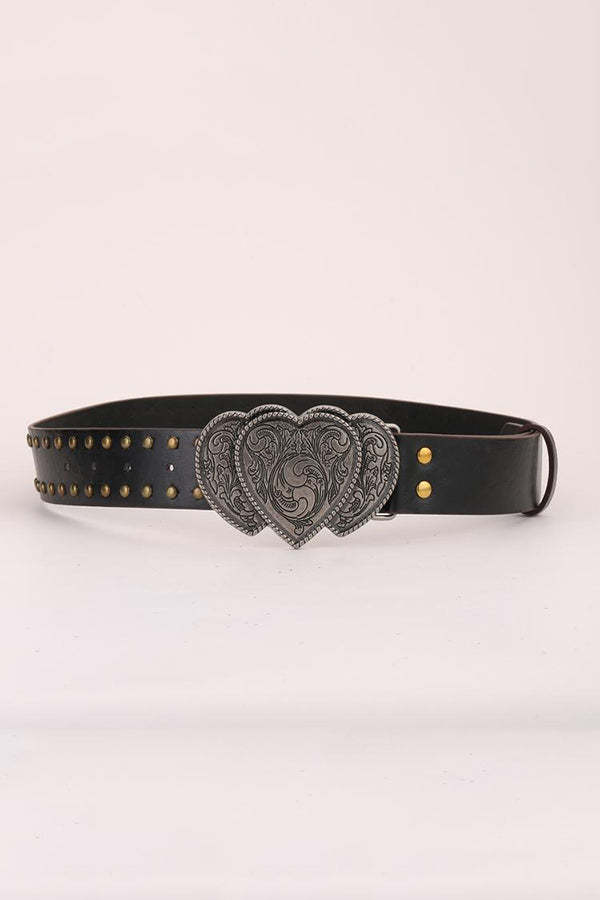 Personalized Rivet Pu Leather Fashion Belt-consonak