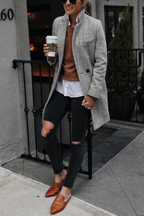 Outlook Button Down Textured Coat-consonak