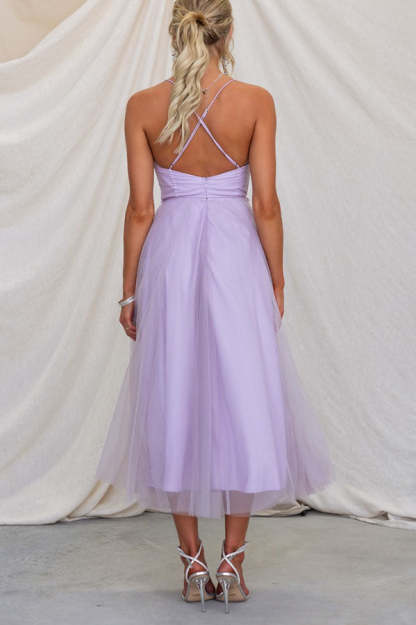 Modern-day Princess Chiffon Suspenders Party Maxi Dress-consonak