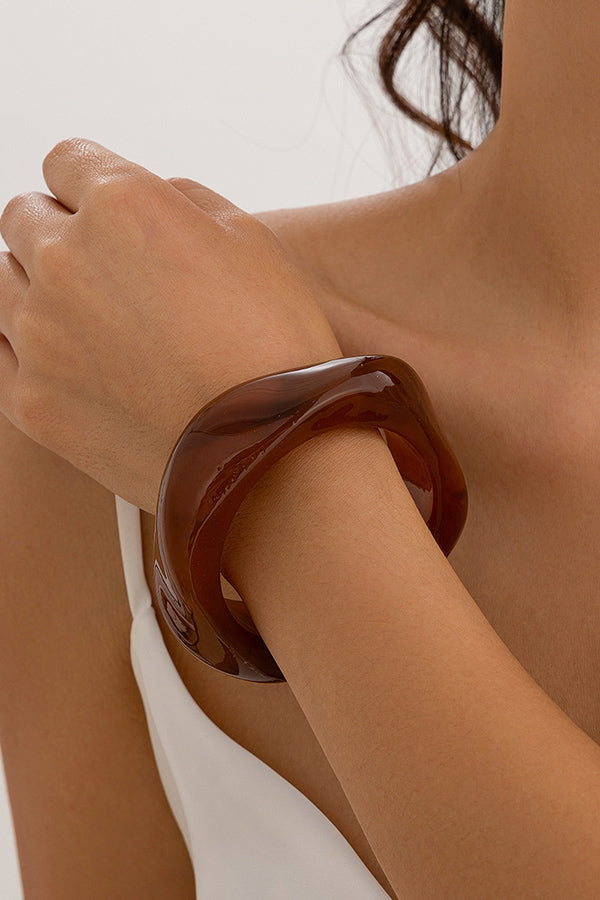 Simple Irregular Geometric Shape Acrylic Bracelet-consonak
