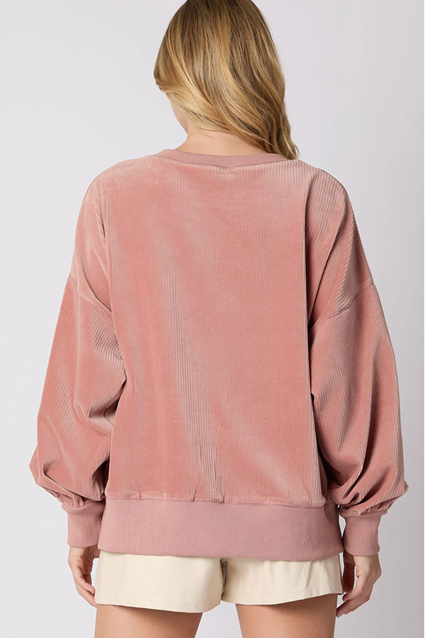 Christmas Pumpkin Cake Sequined Round Neck Loose Sweatshirt-consonak