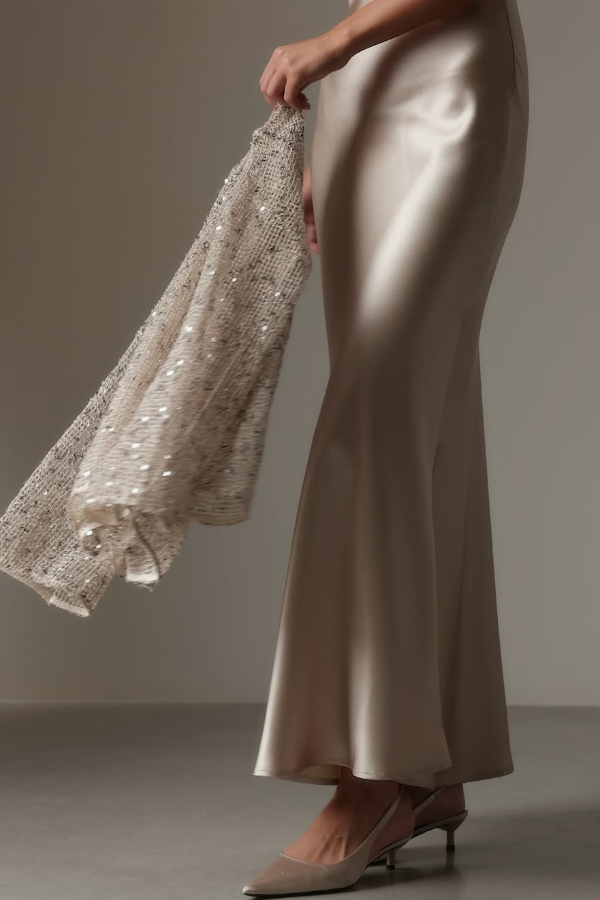 Fashionable Sequined Cutout Casual Long-sleeved Loose Cover-up Top-consonak