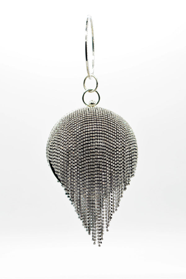 Fashionable Tassel Diamond Ball Evening Handbag-consonak