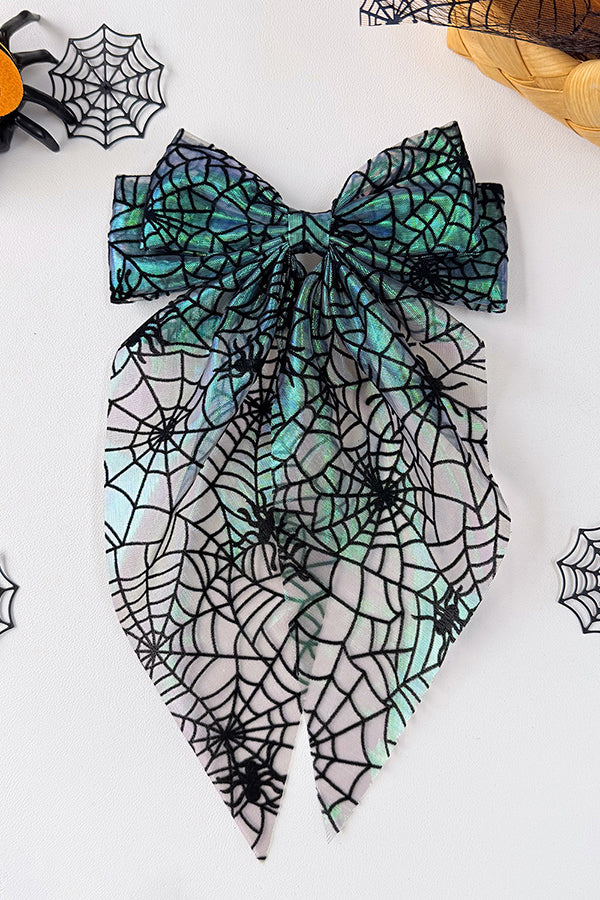Halloween Spiderweb Bow Hair Clip-Consonak
