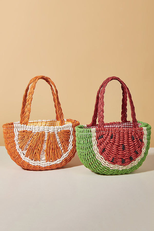Cute Holiday Fruit Shaped Braided Bag-consonak