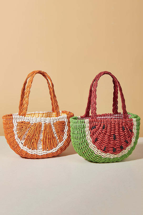 Cute Holiday Fruit Shaped Braided Bag-consonak