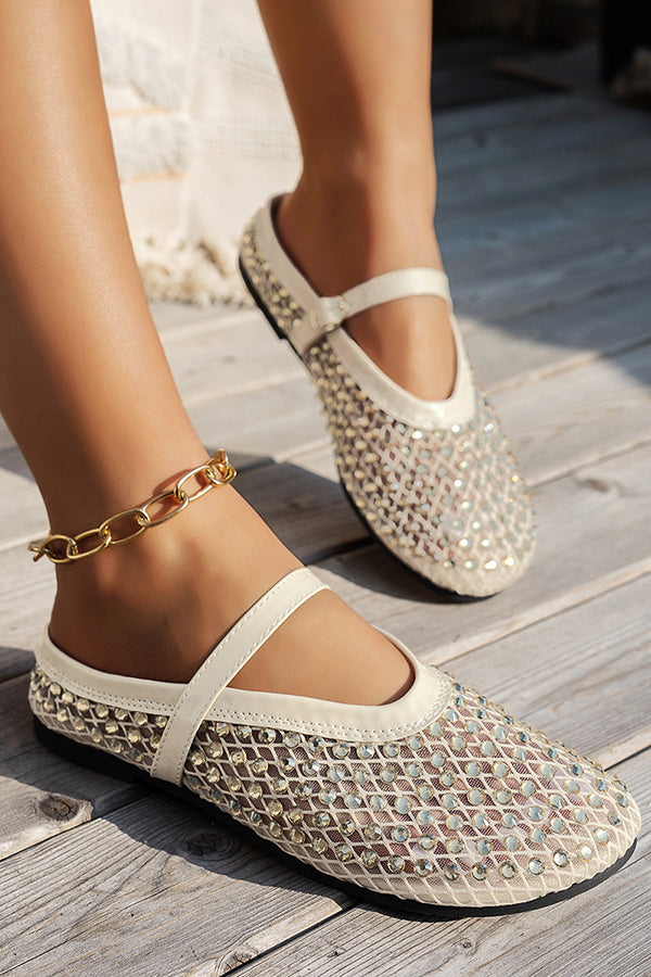 Fashionable Rhinestone Elegant French Buckle Sandals-consonak