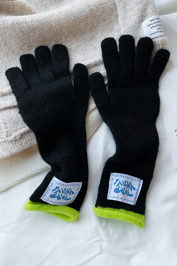 Solid Color Macaron Color Warm Knitted Touch Screen Gloves-consonak