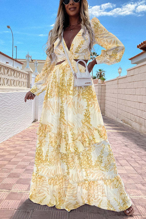 Oceans of Love Cutout Maxi Dress-consonak