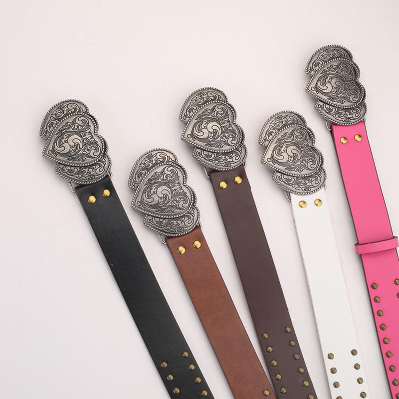 Personalized Rivet Pu Leather Fashion Belt | Consonak