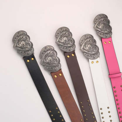 Personalized Rivet Pu Leather Fashion Belt-consonak