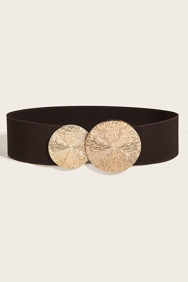 Fashionable Elastic Double Circle Decorative Wide Belt | Consonak