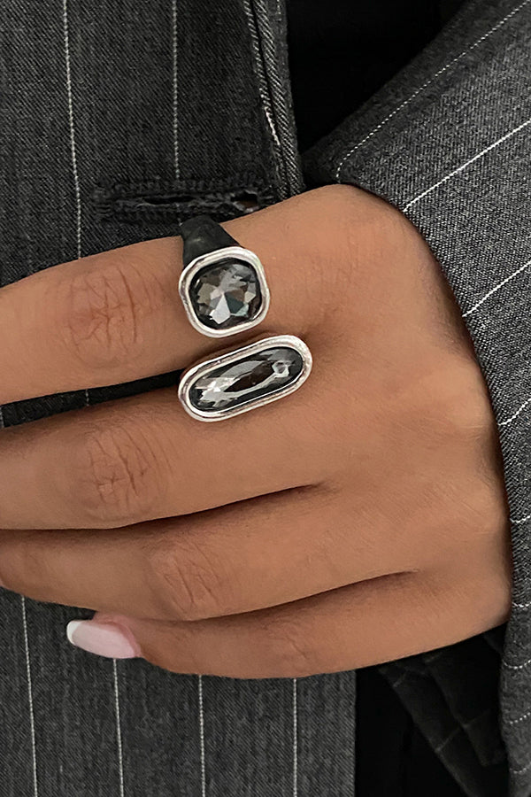 Geometric Square Metal-style Ring-Consonak
