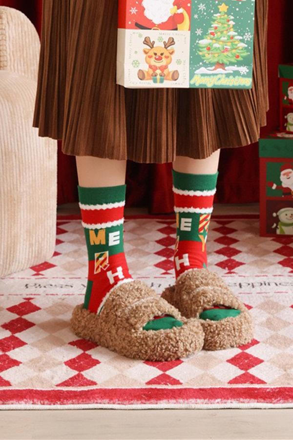 Christmas Cute Pattern Warm Socks-consonak
