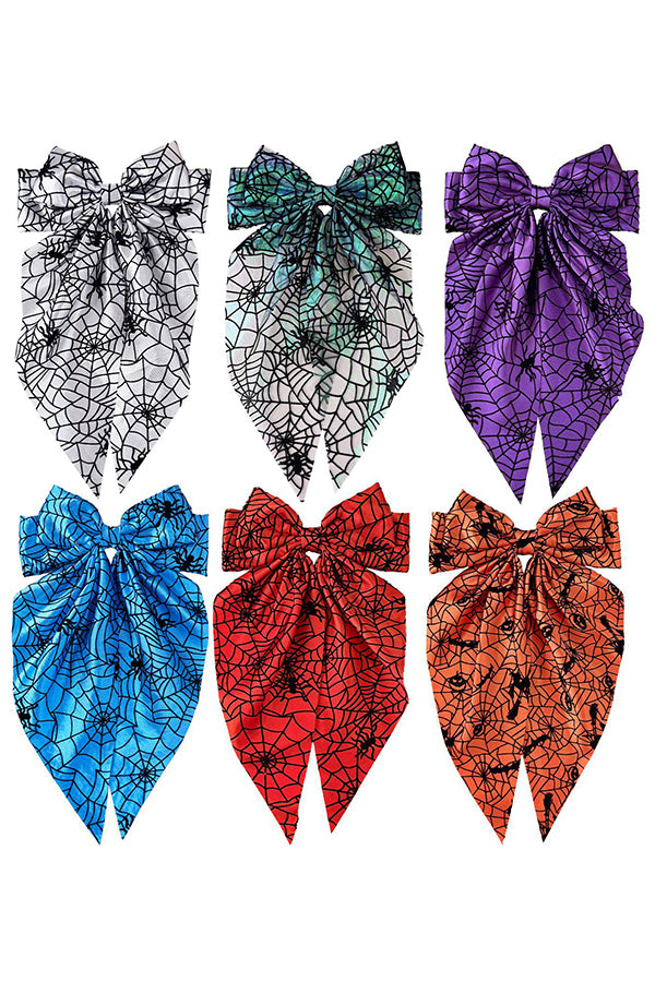Halloween Spiderweb Bow Hair Clip-Consonak