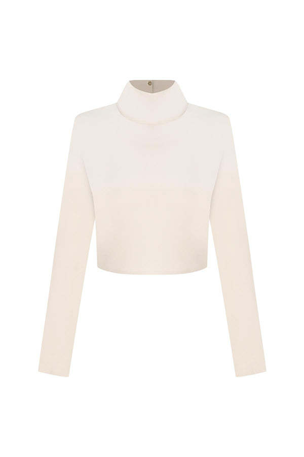 Leia High Neck Button Bell Sleeve Top and Cutout Waist Metal Pocketed Flare Pants Set-consonak